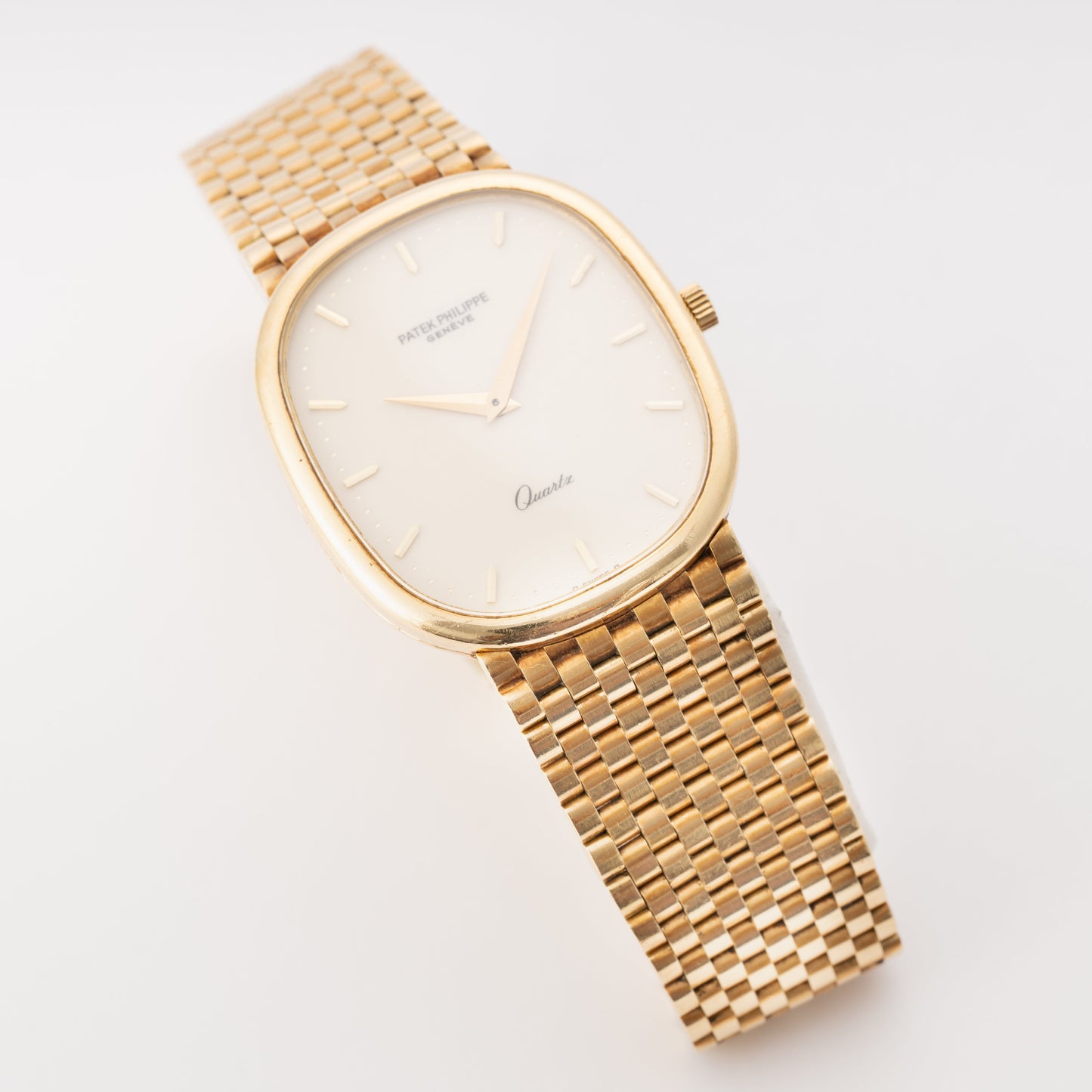 Patek Philippe Ellipse 3838/1 Cream Dial 18K Yellow Gold Mens Watch - Watches