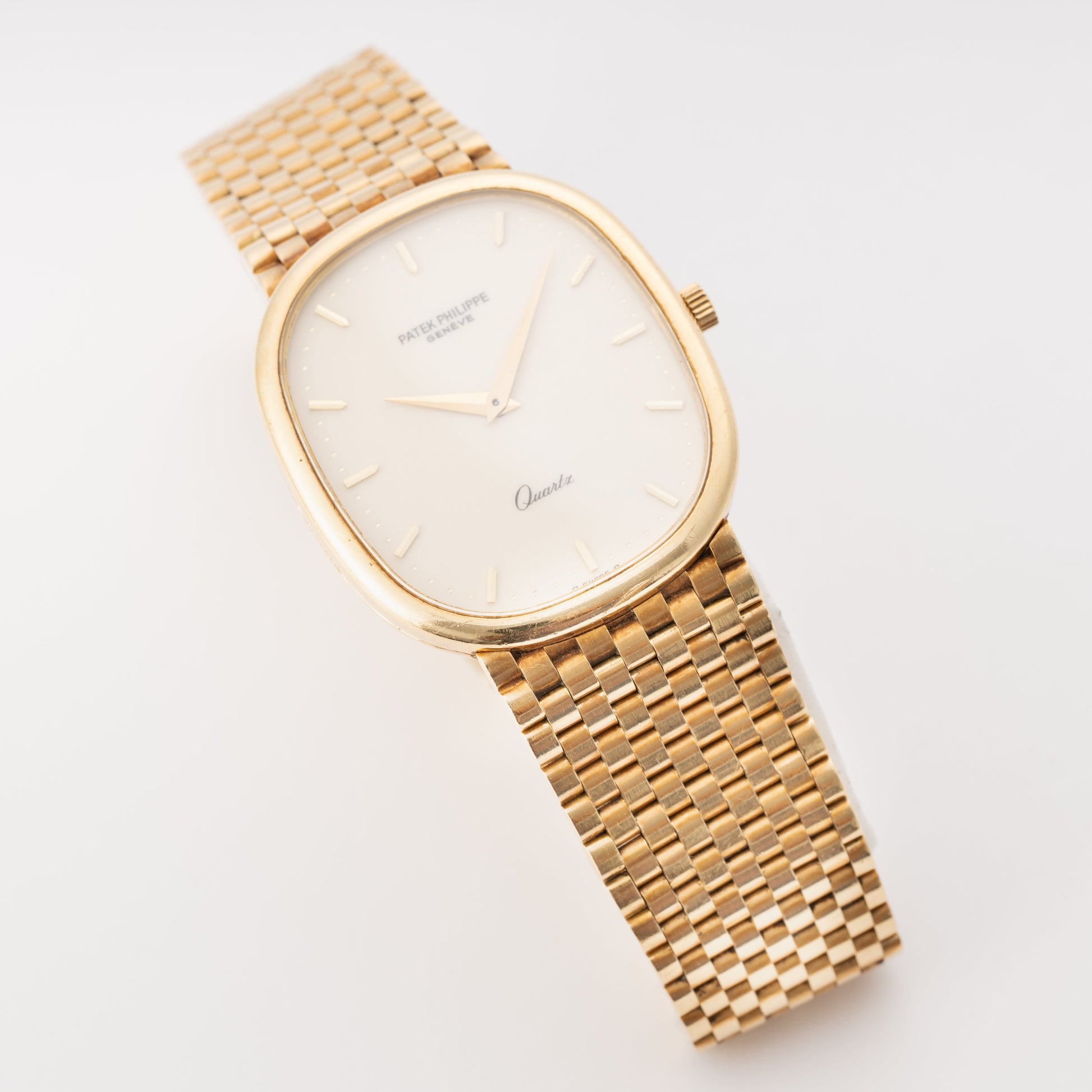 Patek Philippe Ellipse 3838/1 Cream Dial 18K Yellow Gold Mens Watch - Watches