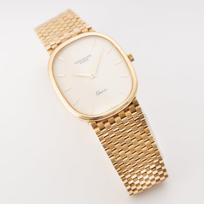 Patek Philippe Ellipse 3838/1 Cream Dial 18K Yellow Gold Mens Watch - Watches