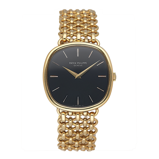 Patek Philippe Ellipse 3844/2J Blue Dial 18K Yellow Gold Ladies Watch - Watches