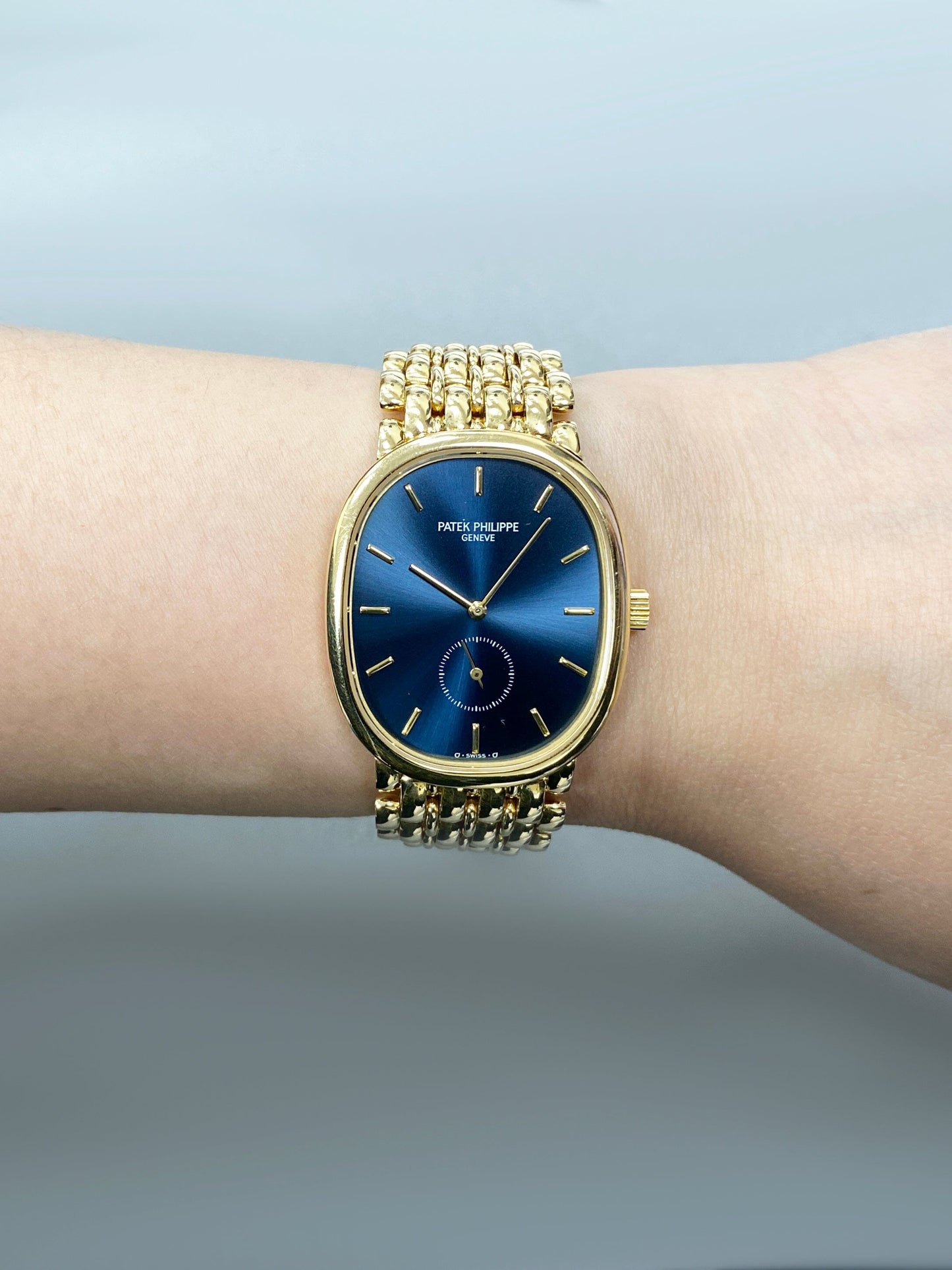 Patek Philippe Ellipse 3978 Blue Dial 18K Yellow Gold Watch - Watches