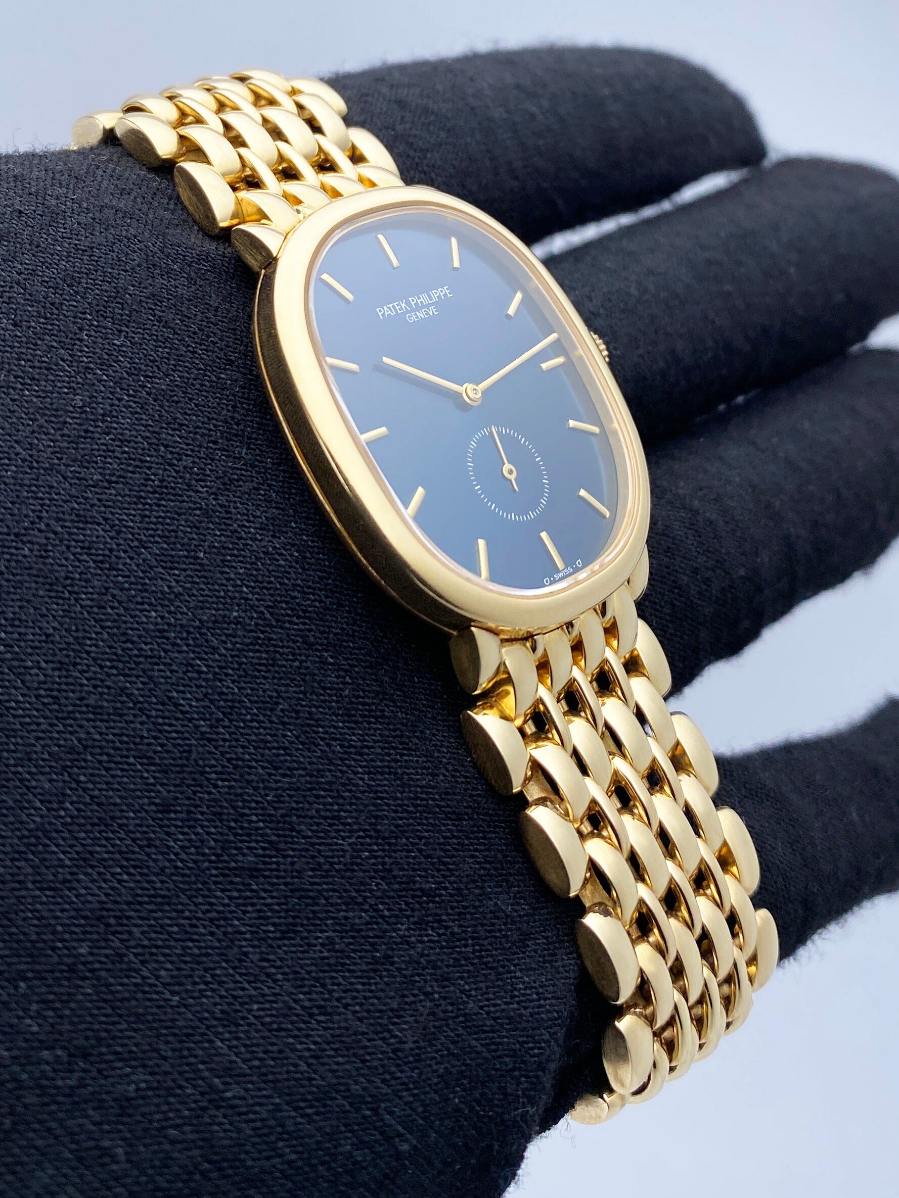 Patek Philippe Ellipse 3978 Blue Dial 18K Yellow Gold Watch - Watches