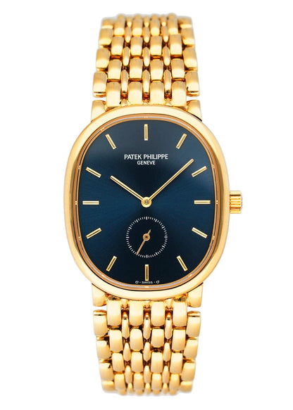 Patek Philippe Ellipse 3978 Blue Dial 18K Yellow Gold Watch - Watches
