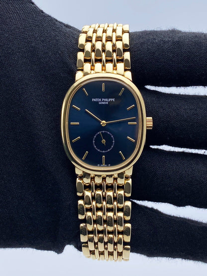 Patek Philippe Ellipse 3978 Blue Dial 18K Yellow Gold Watch - Watches