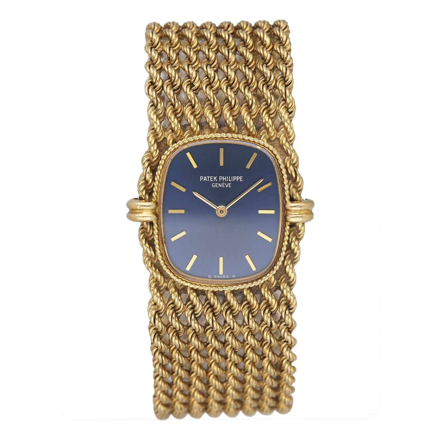 Patek Philippe Ellipse 4266 Blue Dial 18K Yellow Gold Ladies Watch - Wristwatch