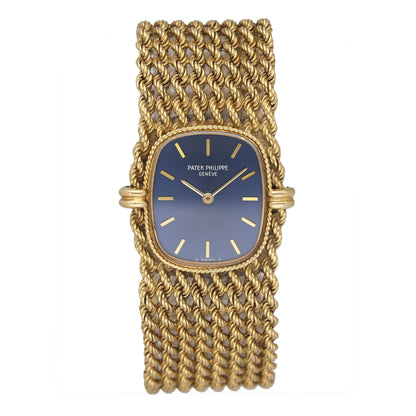 Patek Philippe Ellipse 4266 Blue Dial 18K Yellow Gold Ladies Watch
