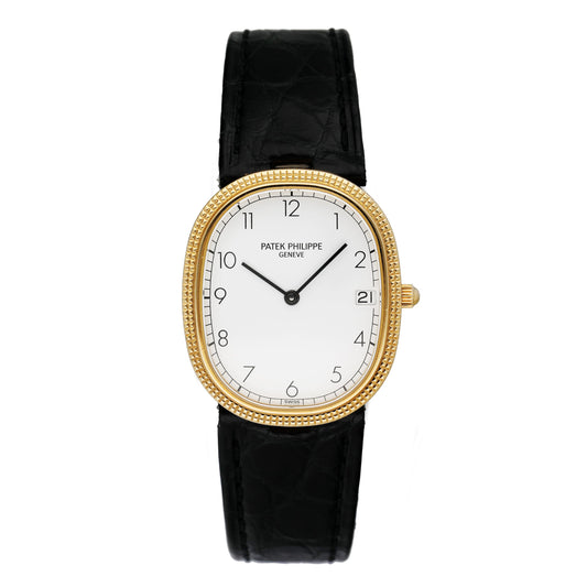 Patek Philippe Golden Ellipse 3988J White Dial Mens Watch - Watches