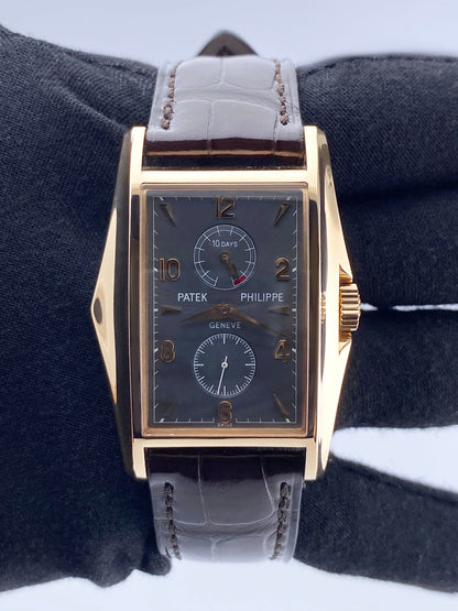Patek Philippe Gondolo 10-Day 5100R Gray Dial Mens Watch Box Papers - Watches