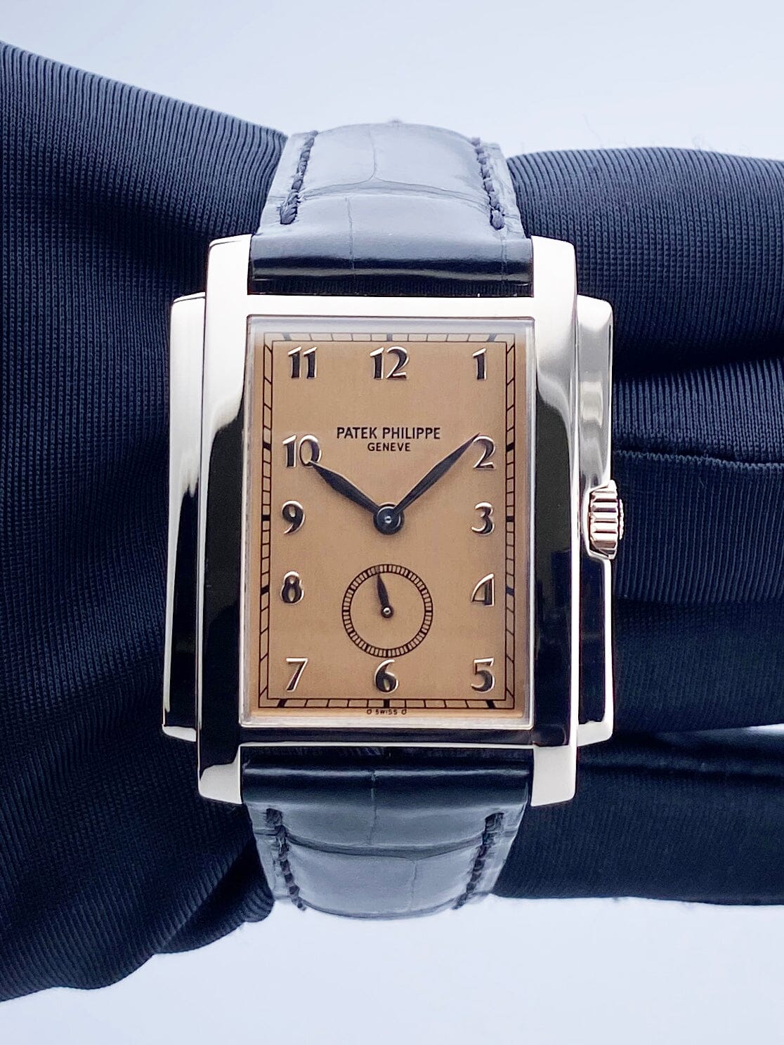 Patek Philippe Gondolo 5024G Salmon Dial Mens Watch Box Papers