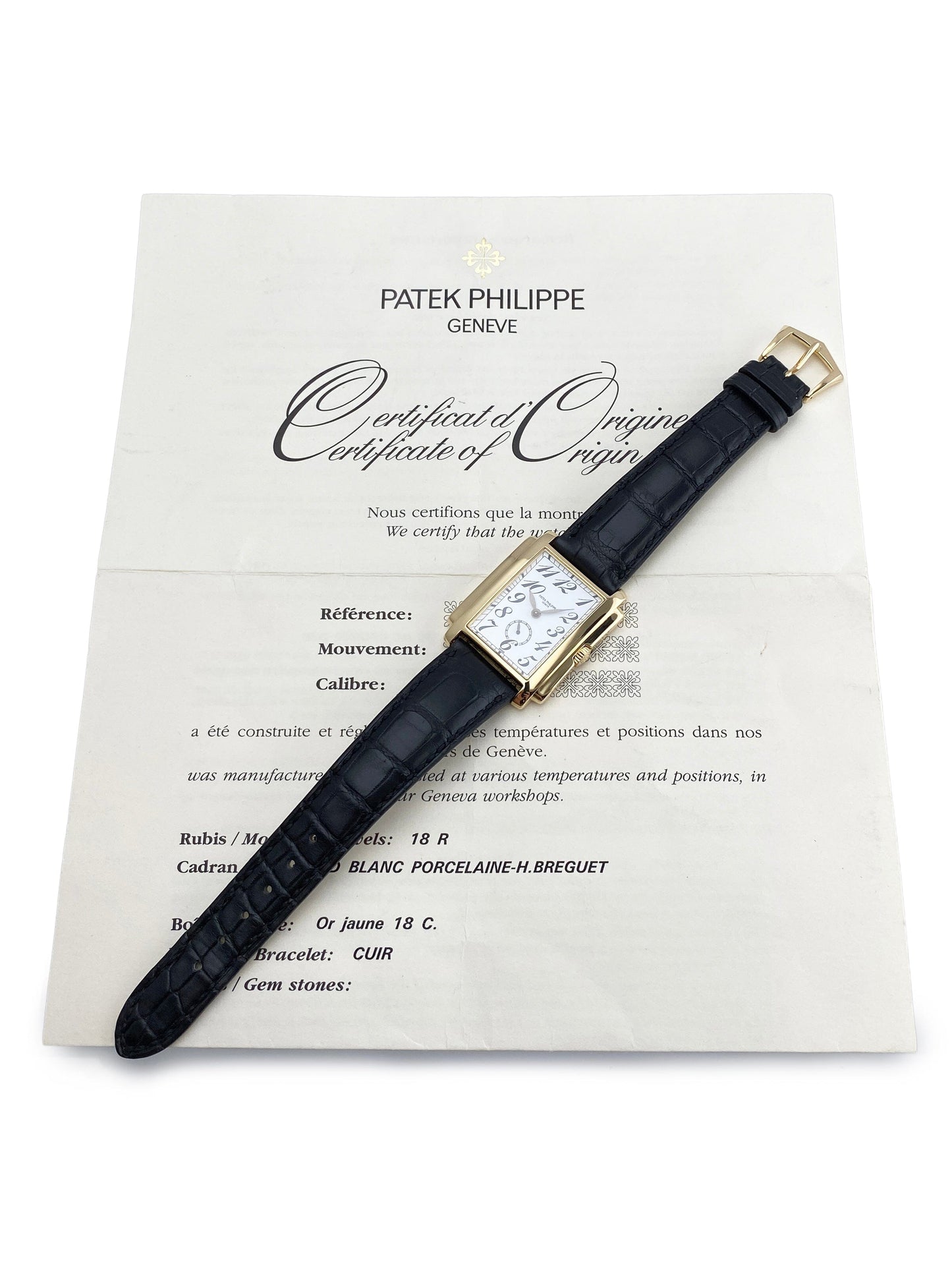 Patek Philippe Gondolo 5024J White Dial Mens Watch Box Papers - Watches