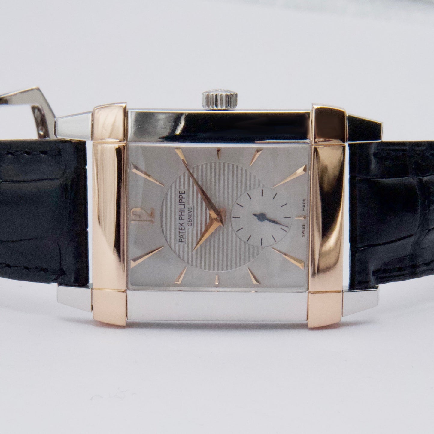Patek Philippe Gondolo 5111PR Silver Dial Platinum Rose Gold Mens Watch - Watches