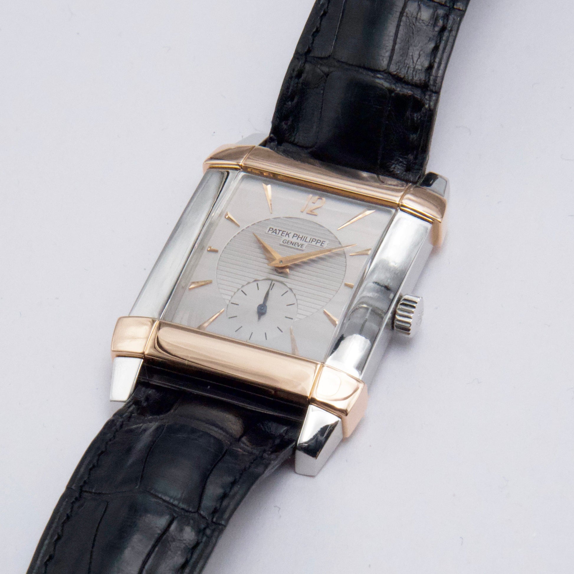 Patek Philippe Gondolo 5111PR Silver Dial Platinum Rose Gold Mens Watch - Watches