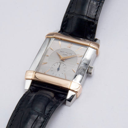 Patek Philippe Gondolo 5111PR Silver Dial Platinum Rose Gold Mens Watch - Watches