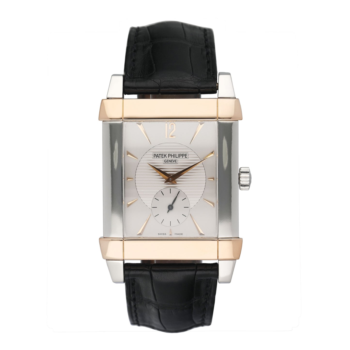 Patek Philippe Gondolo 5111PR Silver Dial Platinum Rose Gold Mens Watch - Watches