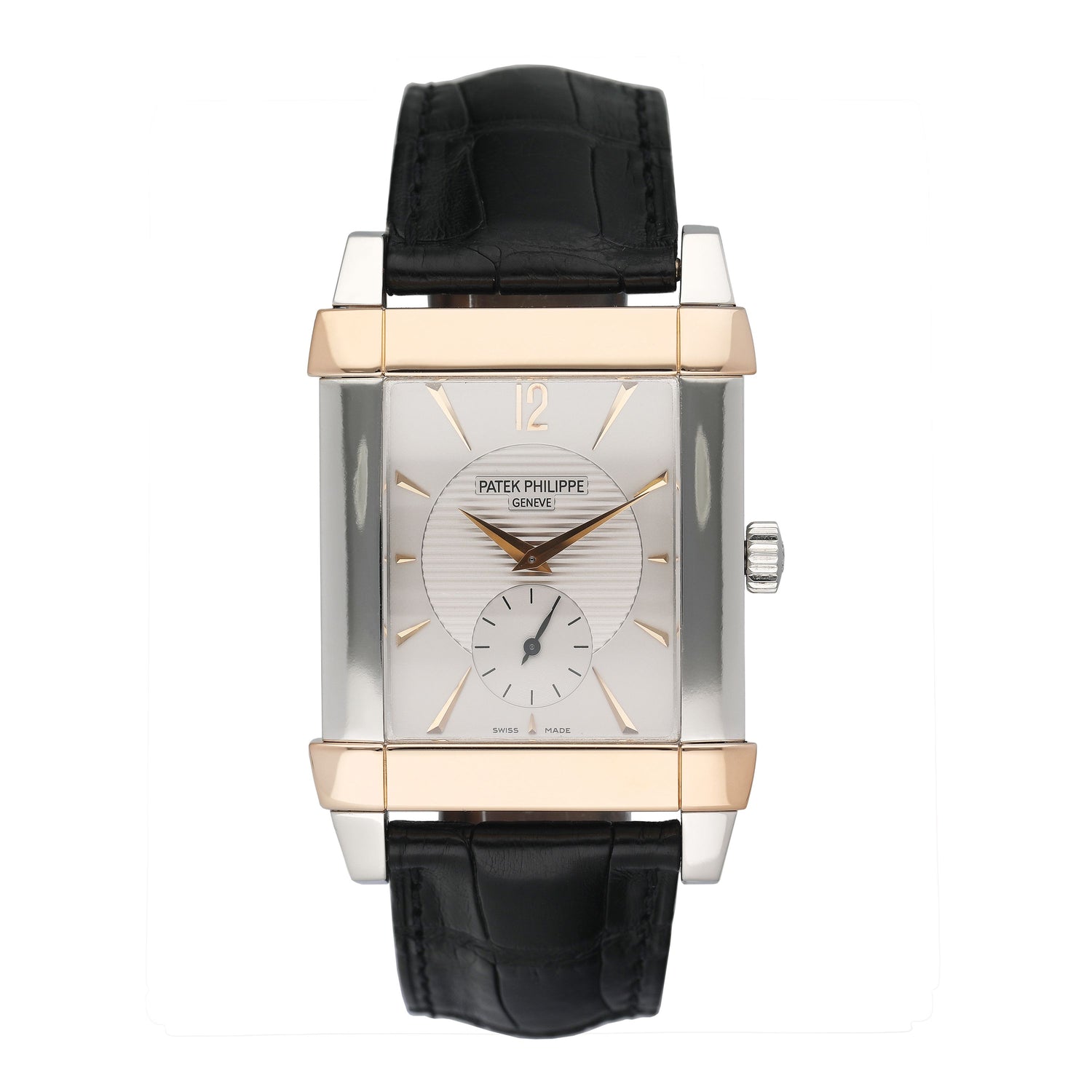 Patek Philippe Gondolo 5111PR Silver Dial Platinum Rose Gold Mens Watch - Watches