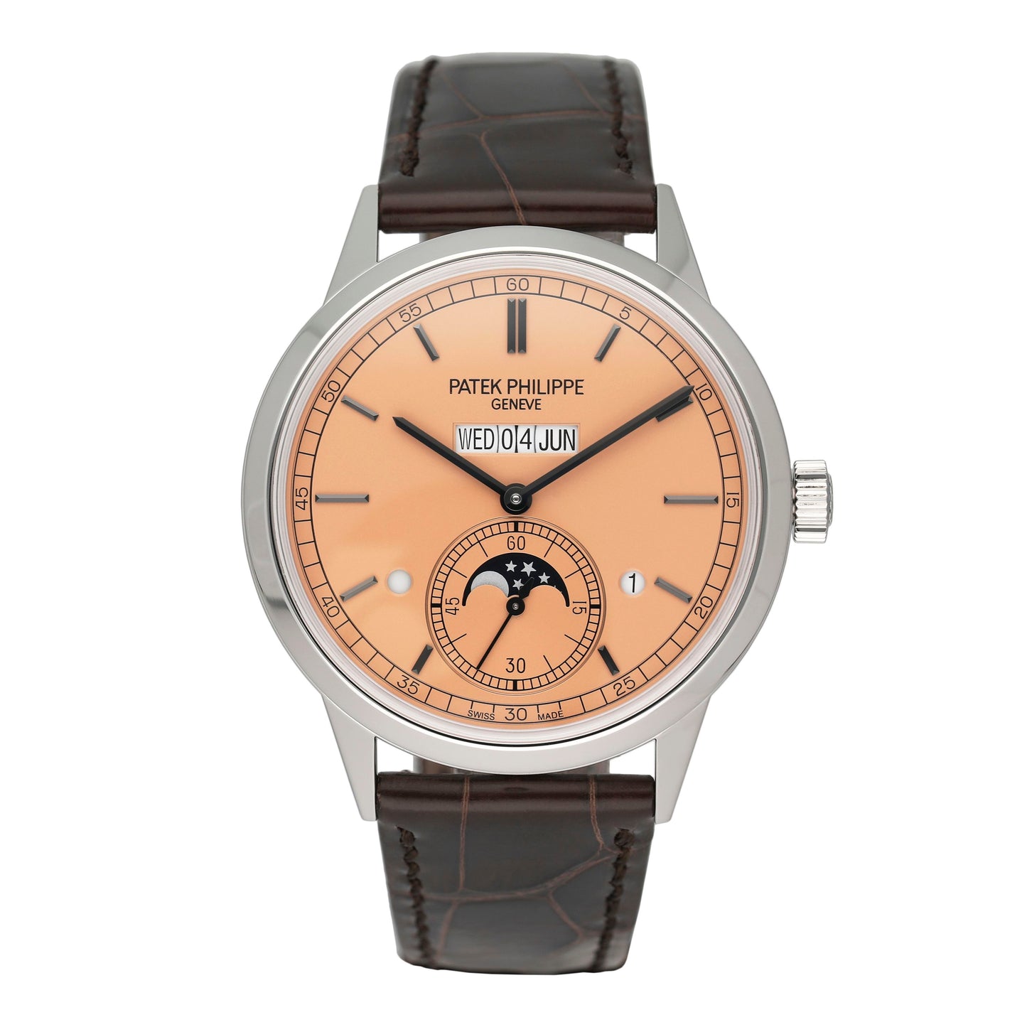 Patek Philippe Grand Complications 5236P Perpetual Calendar Salmon Dial Mens Watch Box Papers