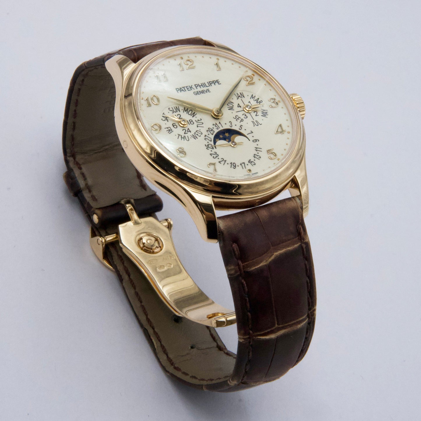 Patek Philippe Grand Complications 5327J Ivory Dial Mens Watch Box Papers - Watches