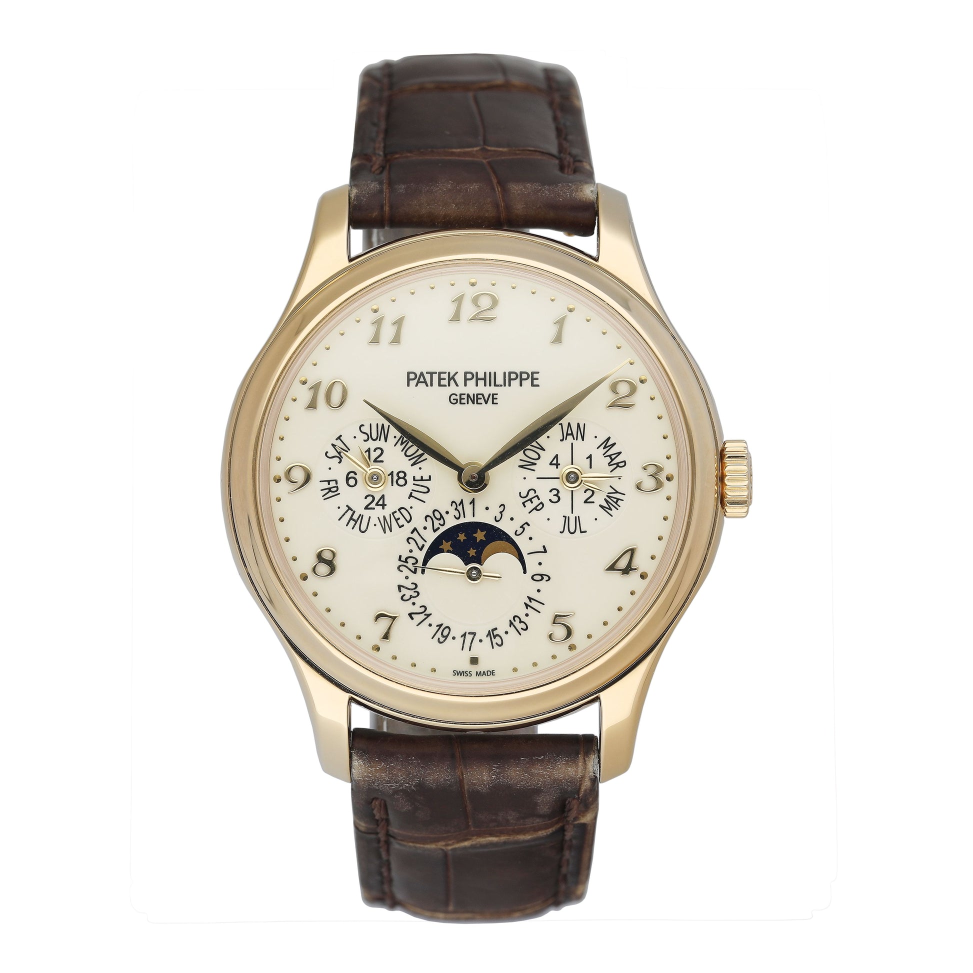 Patek Philippe Grand Complications 5327J Ivory Dial Mens Watch Box Papers - Watches