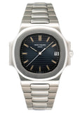 Patek Philippe Nautilus 3800/1A-001 Blue Dial Mens Watch Box Papers - Watches