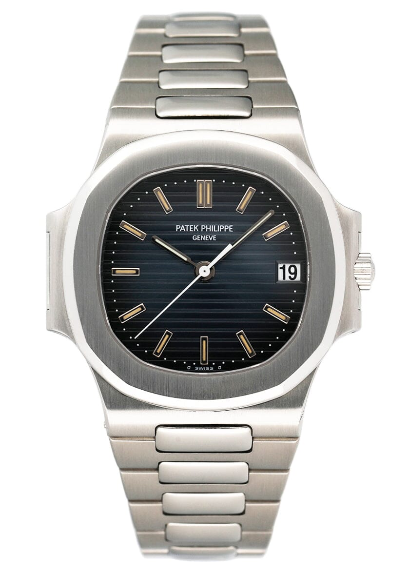 Patek Philippe Nautilus 3800/1A-001 Blue Dial Mens Watch Box Papers - Watches