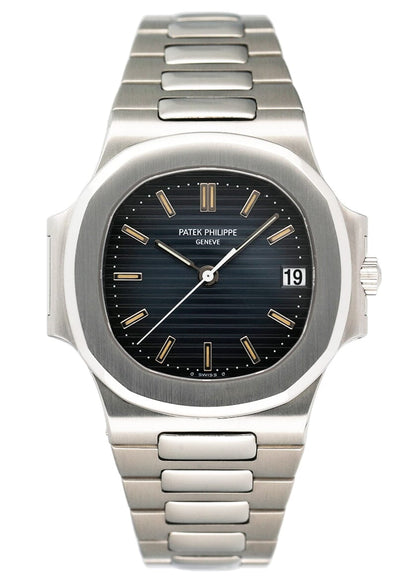 Patek Philippe Nautilus 3800/1A-001 Blue Dial Mens Watch Box Papers - Watches