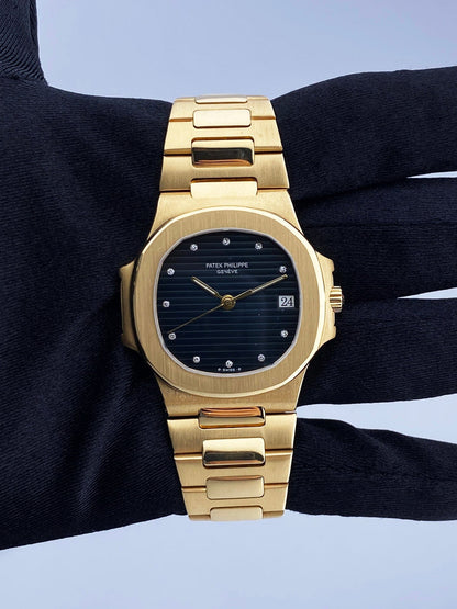 Patek Philippe Nautilus 3800/1J Blue Diamond Dial Men’s Watch - Virtual