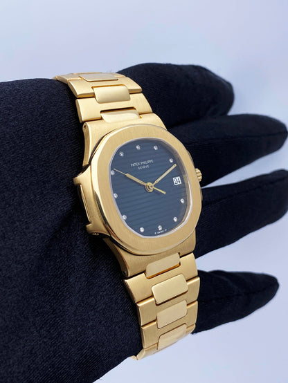 Patek Philippe Nautilus 3800/1J Blue Diamond Dial Men’s Watch - Virtual
