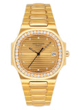 Patek Philippe Nautilus 3900/3 Gilt Dial 18K Yellow Gold Mens Watch With Archives - Watches
