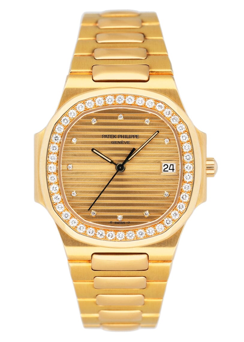Patek Philippe Nautilus 3900/3 Gilt Dial 18K Yellow Gold Mens Watch With Archives - Watches
