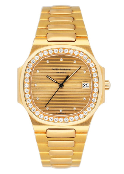 Patek Philippe Nautilus 3900/3 Gilt Dial 18K Yellow Gold Mens Watch With Archives - Watches