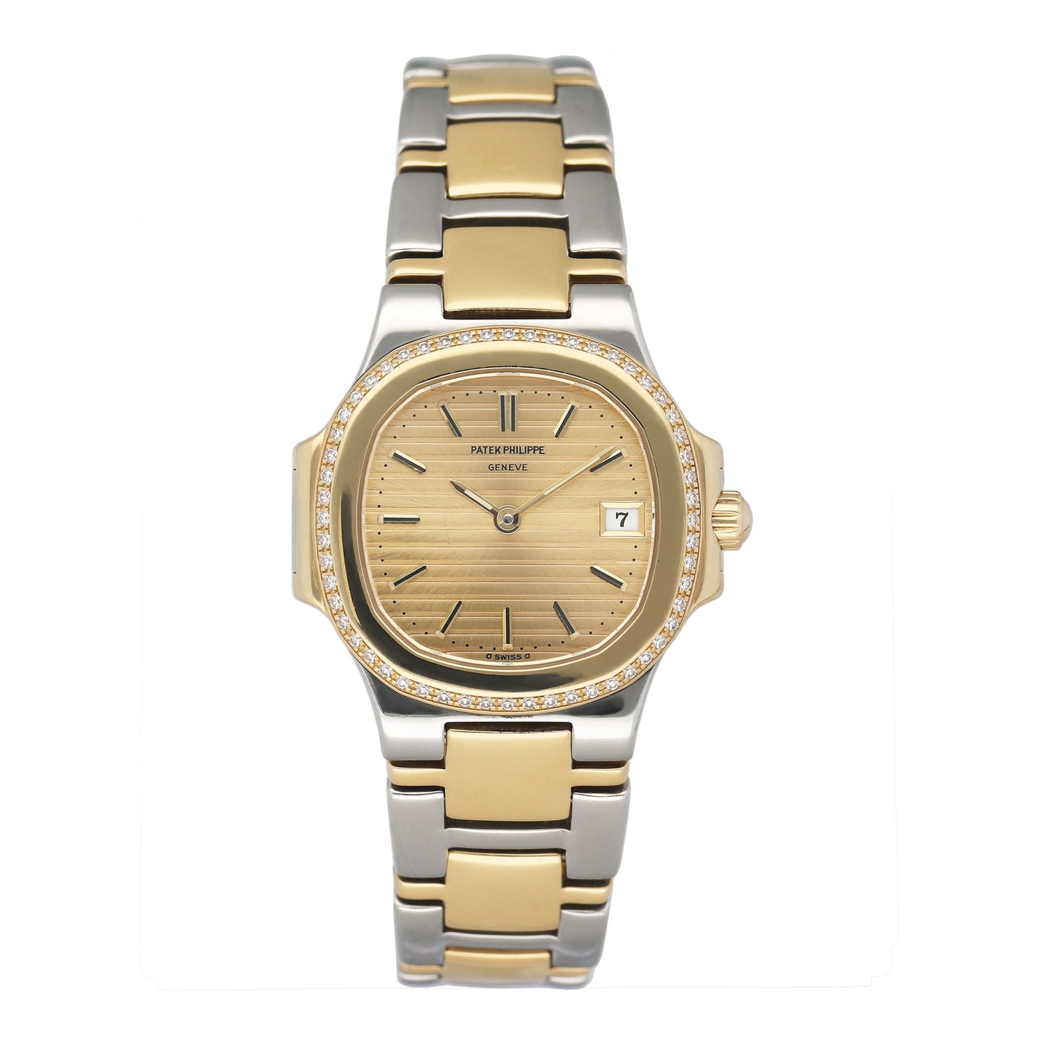Patek Philippe Nautilus 4700/52JA Diamond Champagne Dial Ladies Watch - Watches