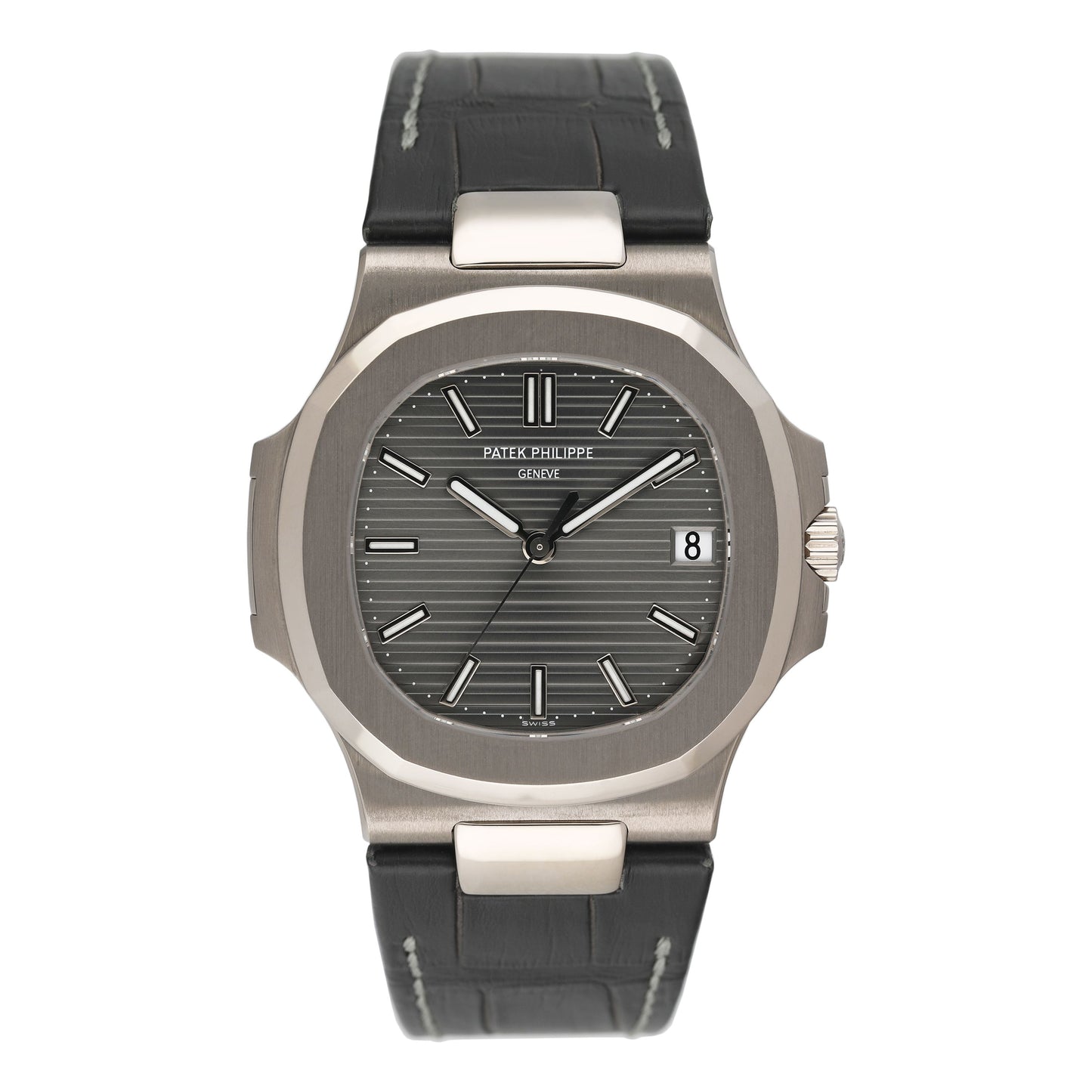 Patek Philippe Nautilus 5711G-001 Grey Dial Mens Watch Box Papers