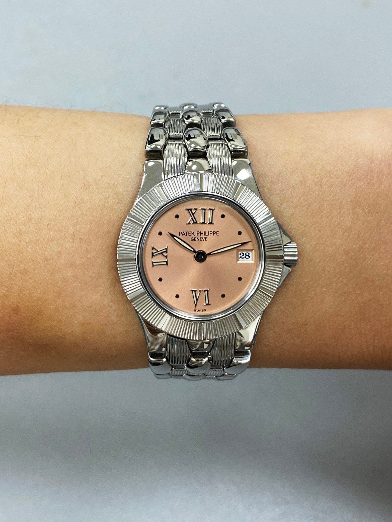 Patek Philippe Neptune 4880 Pink Dial Ladies Watch – Phigora