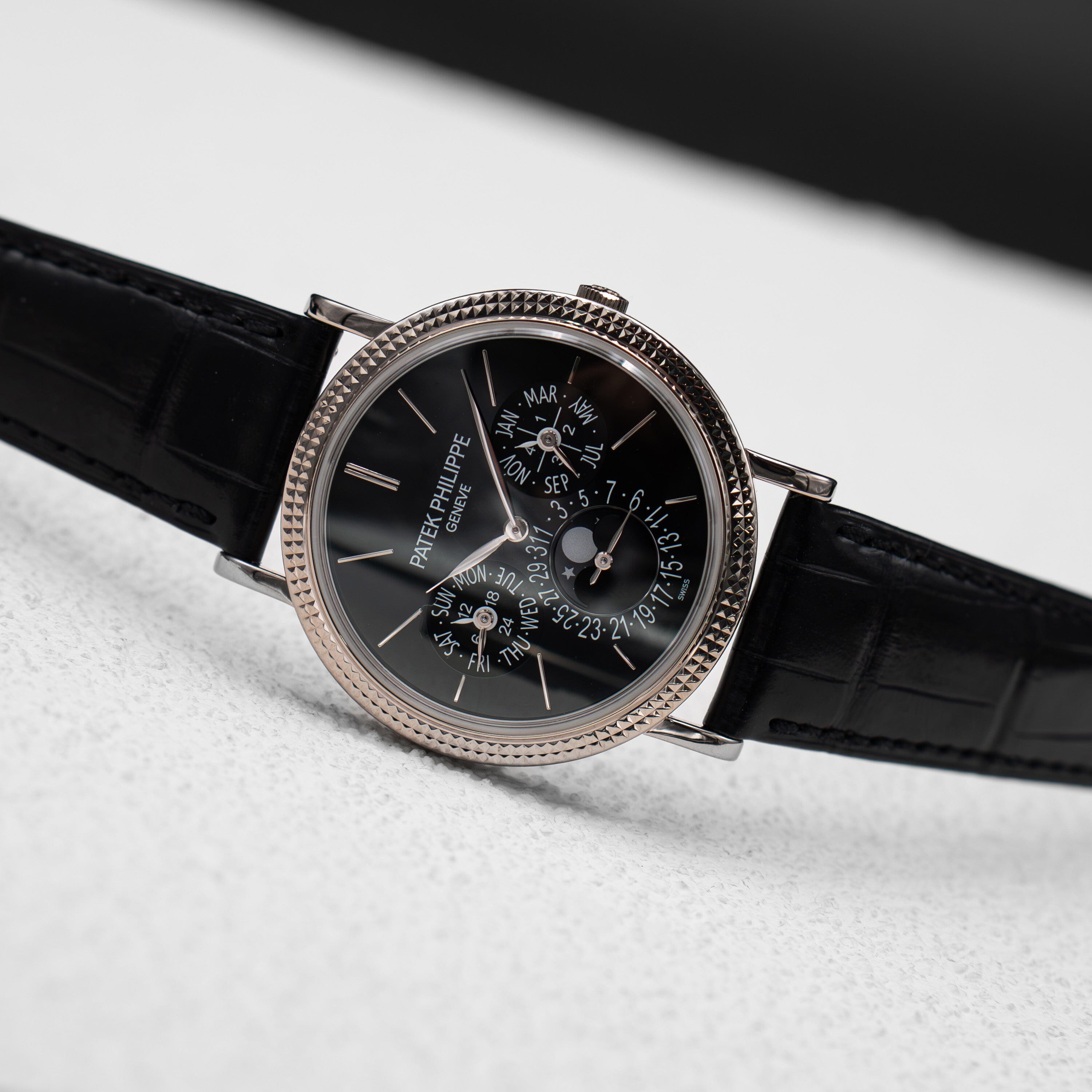 Patek Philippe Perpetual Calendar 5139G Black Dial Mens – Phigora