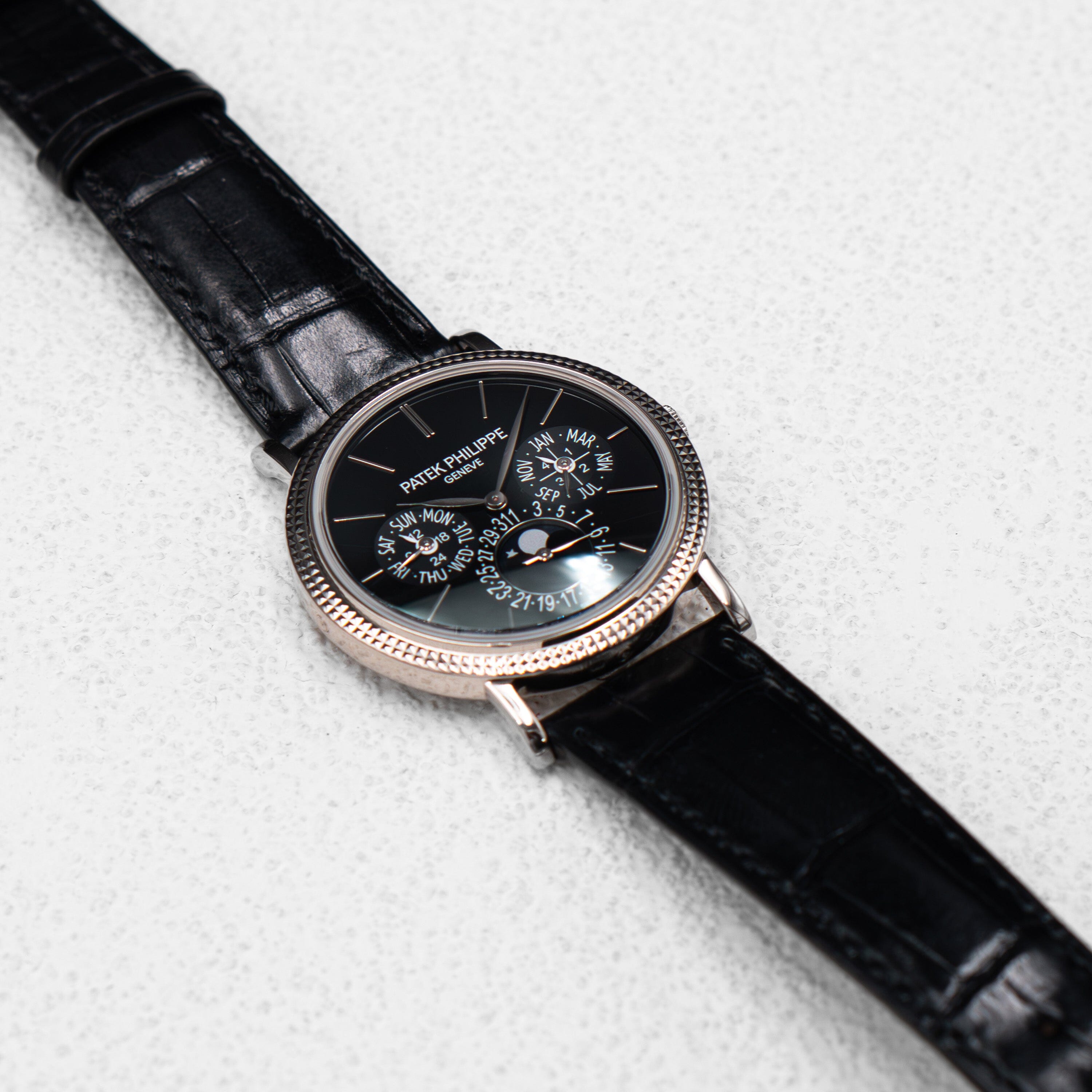 Patek Philippe Perpetual Calendar 5139G Black Dial Mens – Phigora