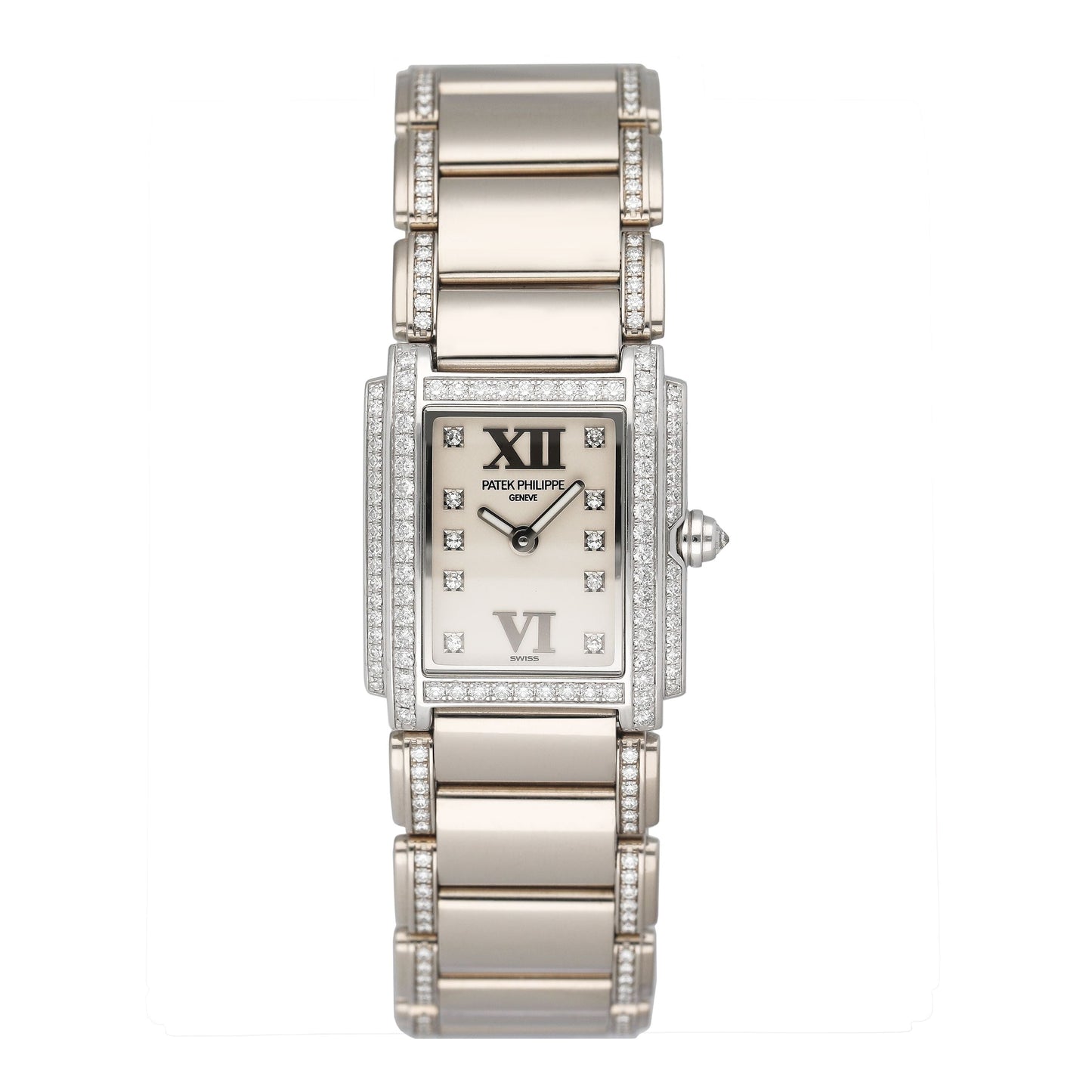 Patek Philippe Twenty-4 4908/310G-011 White Dial Ladies Watch Box Papers - Watches