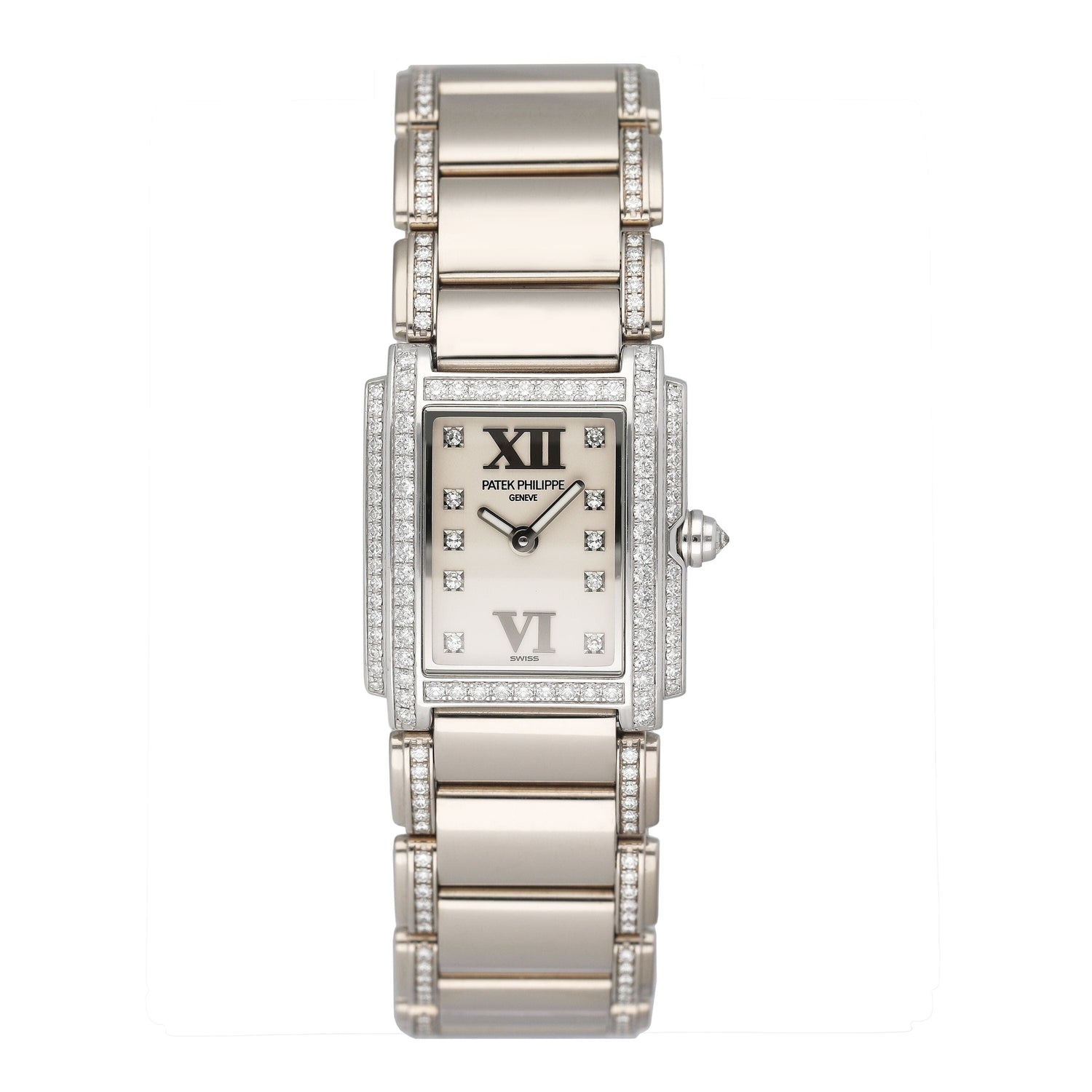 Patek Philippe Twenty-4 4908/310G-011 White Dial Ladies Watch Box Papers - Watches