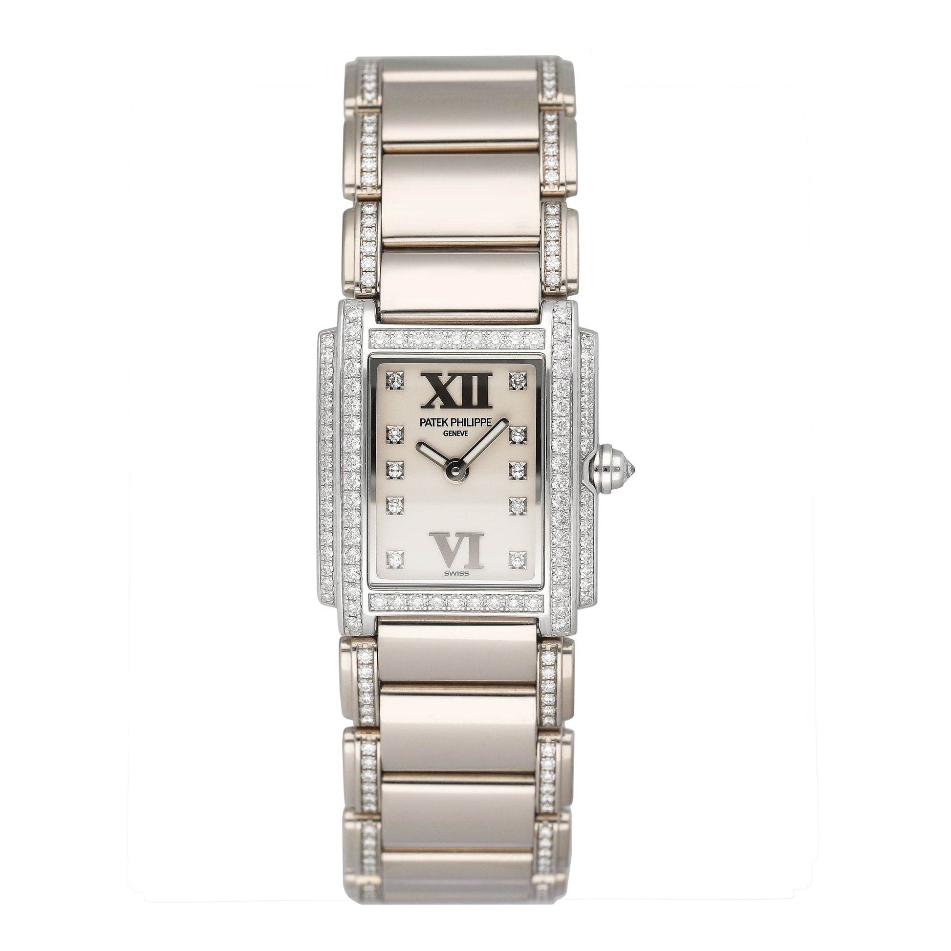 Patek Philippe Twenty-4 4908/310G-011 White Dial Ladies Watch Box Papers - Watches