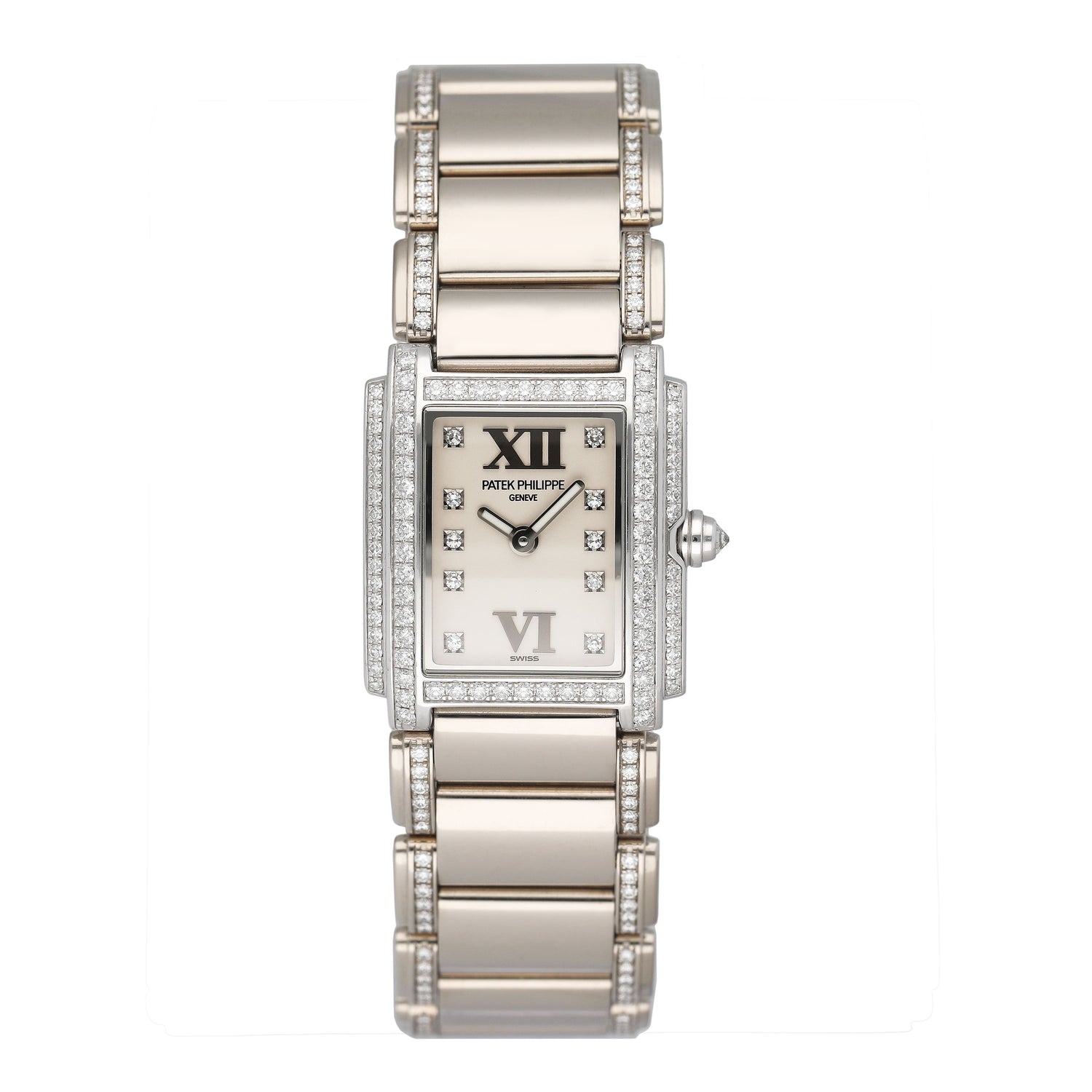 Patek Philippe Twenty-4 4908/310G-011 White Dial Ladies Watch Box Papers - Watches