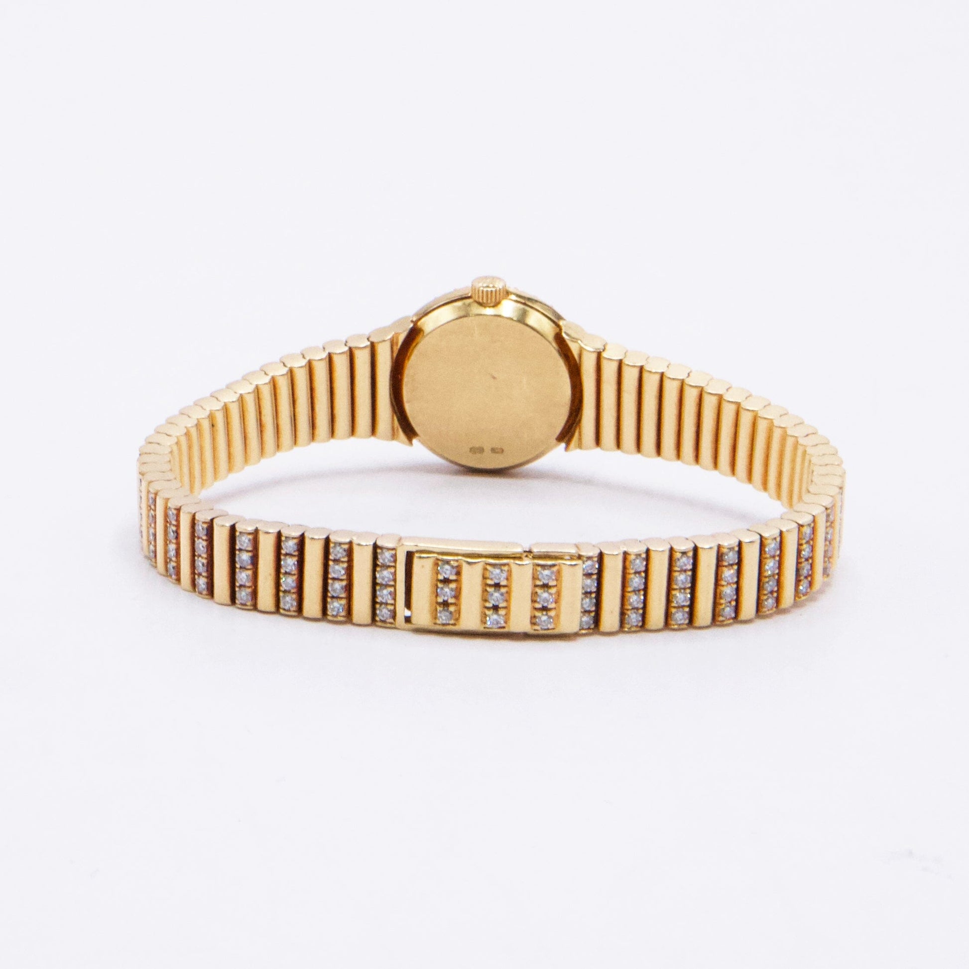 Patek Philippe Vintage 4613/1 Ruby Pave Dial 18K Yellow Gold Ladies Watch - Watches