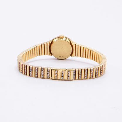 Patek Philippe Vintage 4613/1 Ruby Pave Dial 18K Yellow Gold Ladies Watch - Watches