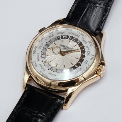 Patek Philippe World Time 5130J 18K Yellow Gold Mens Watch - Watches