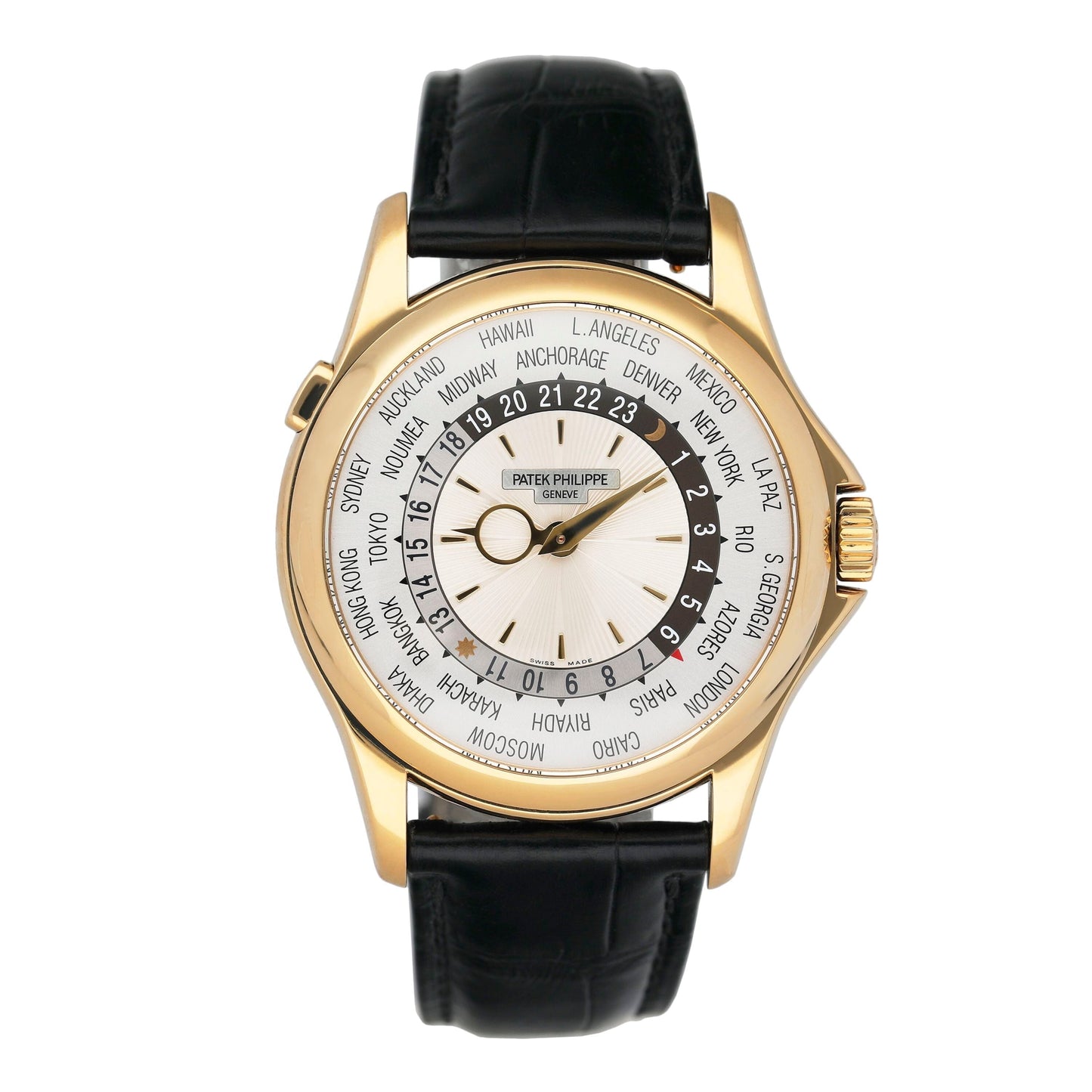 Patek Philippe World Time 5130J 18K Yellow Gold Mens Watch - Watches