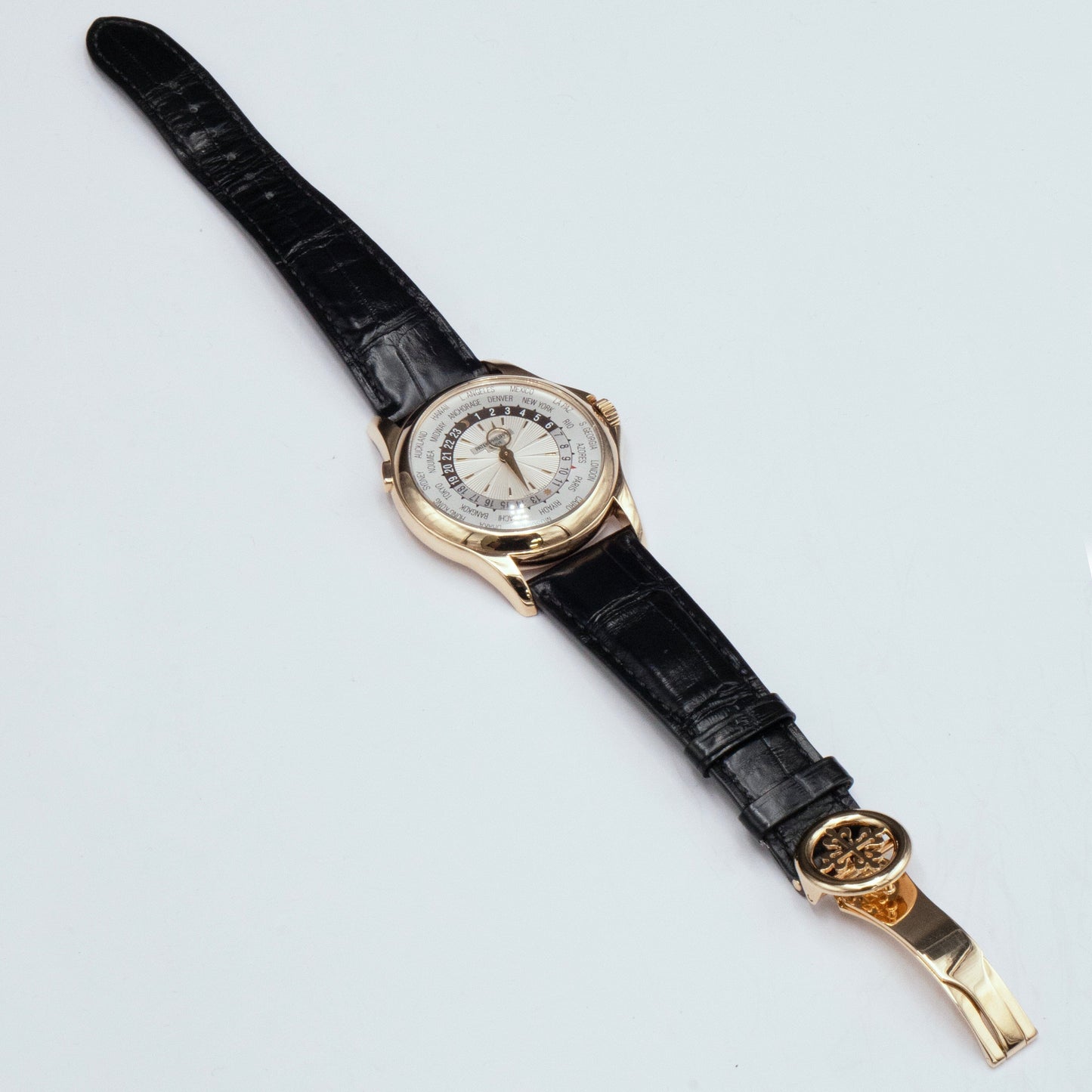 Patek Philippe World Time 5130J 18K Yellow Gold Mens Watch - Watches