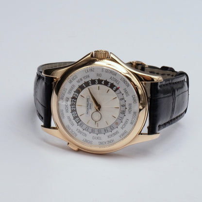 Patek Philippe World Time 5130J 18K Yellow Gold Mens Watch - Watches