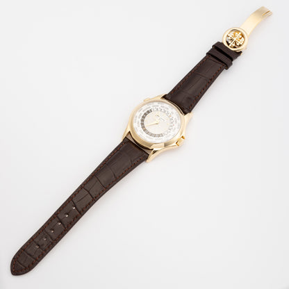Patek Philippe World Time 5130J 18K Yellow Gold Mens Watch Box Papers - Watches