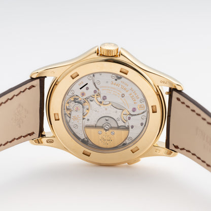 Patek Philippe World Time 5130J 18K Yellow Gold Mens Watch Box Papers - Watches