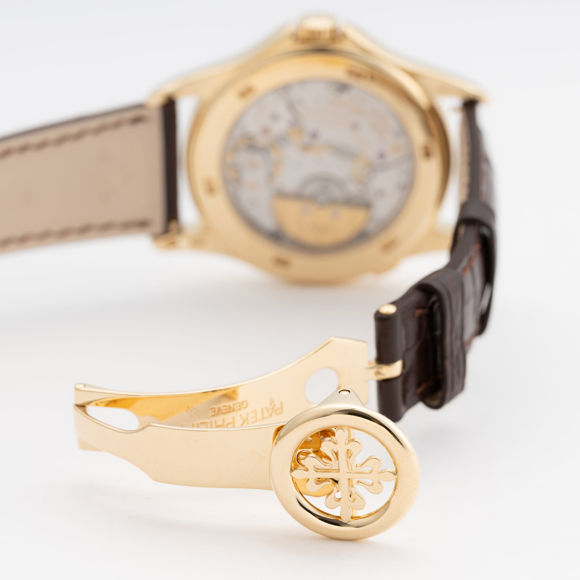 Patek Philippe World Time 5130J 18K Yellow Gold Mens Watch Box Papers - Watches