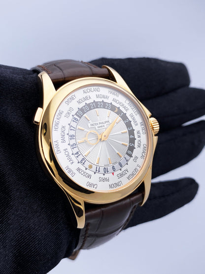 Patek Philippe World Time 5130R 18K Rose Gold Mens Watch - Watches