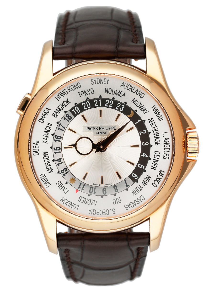 Patek Philippe World Time 5130R 18K Rose Gold Mens Watch - Watches
